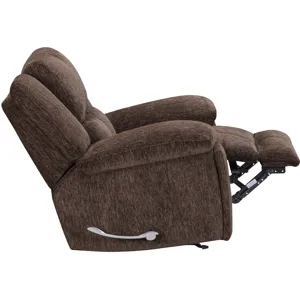 Bronco Plush Umber Manual Rocker Recliner Two Pack