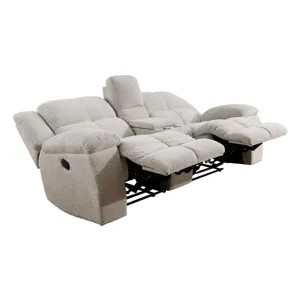 Buster Opal Taupe Manual Reclining Sofa Loveseat and Recliner