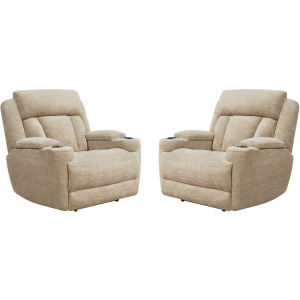 Dalton Lucky Fawn Power Recliner Two Pack