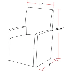 Escape Dining 84 Inch Rectangular Table with 8 Caster Chairs