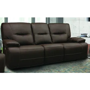 Spartacus Chocolate Power Reclining Sofa and Two Recliners