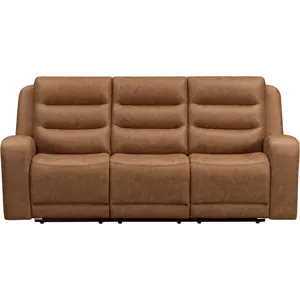 Napa Wrangler Clay Manual Triple Recline Sofa