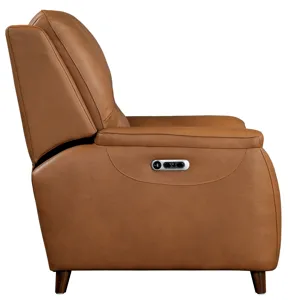 Austin Caramel Cream Power Reclining Sofa and Recliner