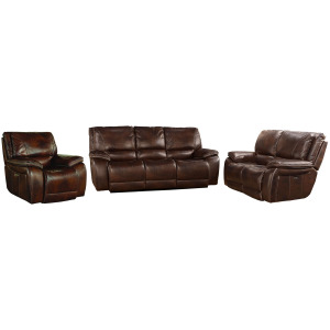 Vail Burnt Sienna Power Reclining Sofa Loveseat and Recliner