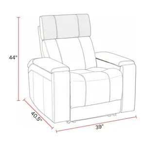 Phoenix Cabot Ebony Zero Gravity Power Recliner with Immersive Audio P3