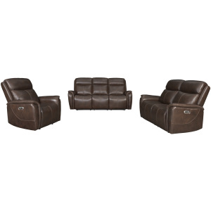 Cascade Auburn Power Reclining Sofa Loveseat and Recliner