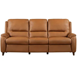 Austin Caramel Cream Power Reclining Sofa and Loveseat