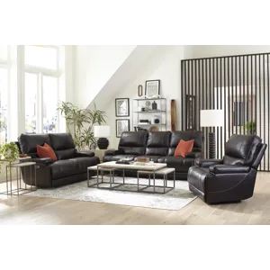 Whitman Verona Coffee - Powered By Freemotion Power Reclining Sofa Loveseat and Recliner