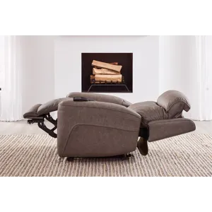 Callahan Sydney Brunette Power Lift Recliner with Heat and Massage Two Pack