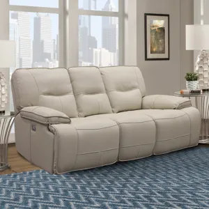 Spartacus Oyster Power Reclining Sofa and Two Recliners