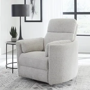 Radius Angora Linen Manual Swivel Recliner Two Pack