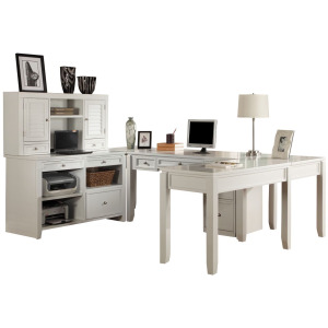 Boca U Shape Desk with Credenza File and Hutch