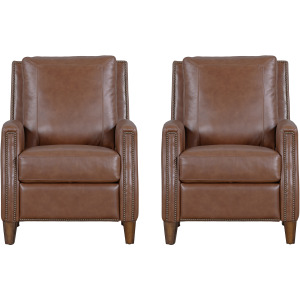 Hunter Chestnut Charm Power Cordless High Leg Recliner P2 Two Pack