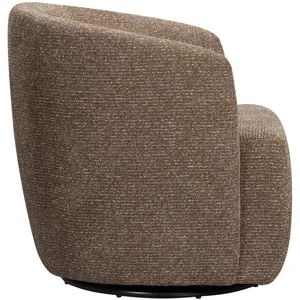 Mingle Thatch Brown Swivel Glider Accent Chair Two Pack