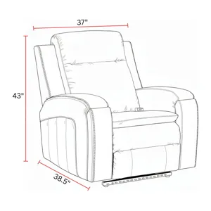 Armstrong Southampton Shore Power Recliner with Heat Massage and Auto-Glide