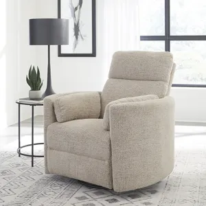 Radius Burlap Manual Swivel Recliner Two Pack