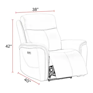 Cascade Auburn Power Reclining Sofa and Recliner