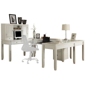 Boca U Shape Desk with Hutch and File