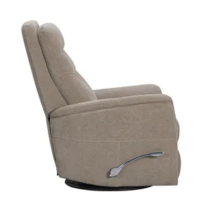 Gemini Snazzy Taupe Manual Swivel Glider Recliner