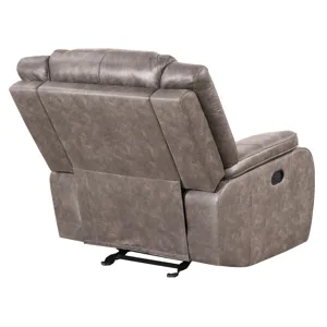Blake Desert Taupe Manual Reclining Sofa Loveseat and Recliner