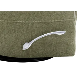Gemini Snazzy Olive Manual Swivel Glider Recliner Two Pack