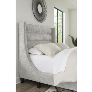 Jacob Luxe Light Grey Queen Headboard