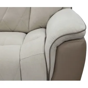 Ian Luxe Mocha 7 Piece Modular Zero Gravity Power Reclining Sectional
