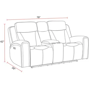 Maveric Bette Lapis Zero Gravity Power Reclining Sofa Loveseat and Recliner
