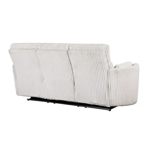 Radius Mega Ivory Power Reclining Sofa Loveseat and Recliner