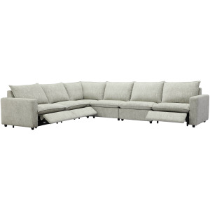 Jocelyn Birchbrook Harbor 6 Piece Modular Power Reclining Sectional