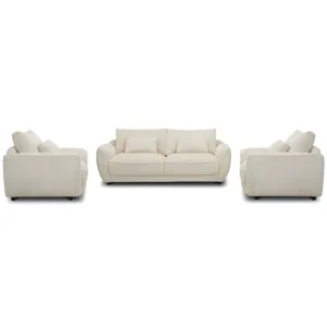 Utopia Mega Ivory Sofa and 2 Chair and Half