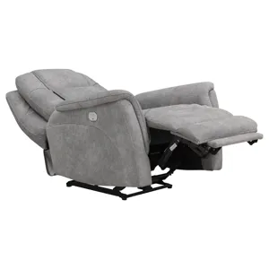 Linus Hudson Grey Zero Gravity Power Recliner Two Pack