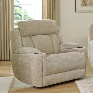 Dalton Lucky Fawn Power Reclining Sofa and Two Recliners