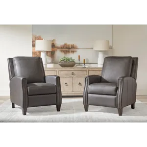 Hunter Echo Grey Manual Recliner Two Pack