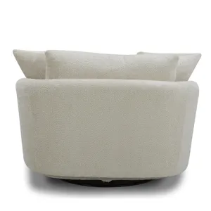 Boomer Utopia Sand Large Swivel Chair with 2 Toss Pillows Two Pack