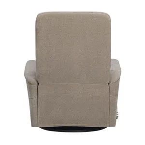 Gemini Snazzy Taupe Manual Swivel Glider Recliner