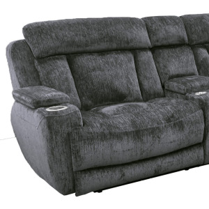 Dalton Lucky Charcoal Left Arm Facing Recliner