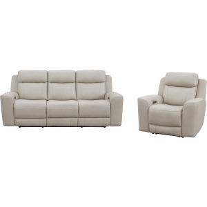 Calgary Stone Power Reclining Sofa and Recliner