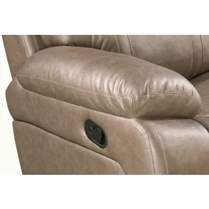 Theon Stokes Toffee Reclining Loveseat
