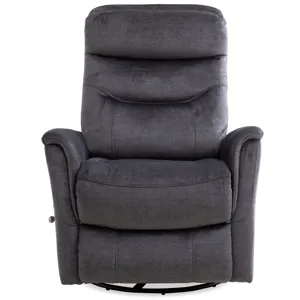 Gemini Capri Charcoal Swivel Glider Recliner Two Pack