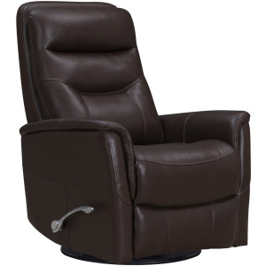 Gemini Milan Brown Manual Swivel Glider Recliner