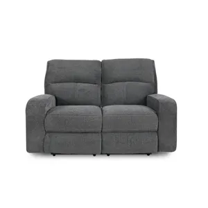 Polaris Bizmark Grey Power Reclining Sofa and Loveseat