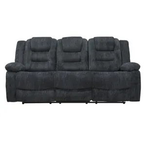 Bolton Misty Storm Manual Reclining Sofa Loveseat and Recliner