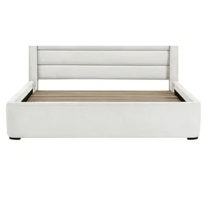 Giorgio Dreamy Linen Queen Upholstered Footboard with slats