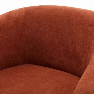 Finley Island Rust Swivel Accent Chair Two Pack