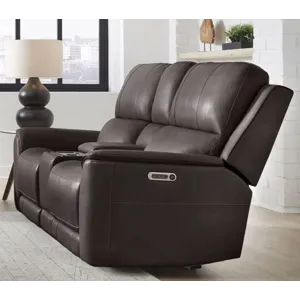 Easton Steamboat Brown Zero Gravity Power Reclining Sofa and Loveseat