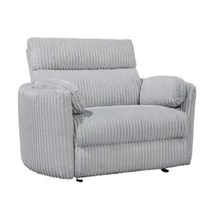 Radius Xl Mega Grey Extra Wide Power Glider Recliner Two Pack
