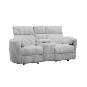 Radius Mega Grey Power Reclining Sofa and Loveseat