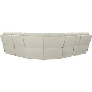 Sausalito Platinum Envy 6 Piece Modular Zero Gravity Power Reclining Sectional with Power Adjustable Headrests