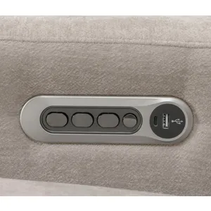 Traxton Jasper Taupe Power Zero Gravity Recliner P3